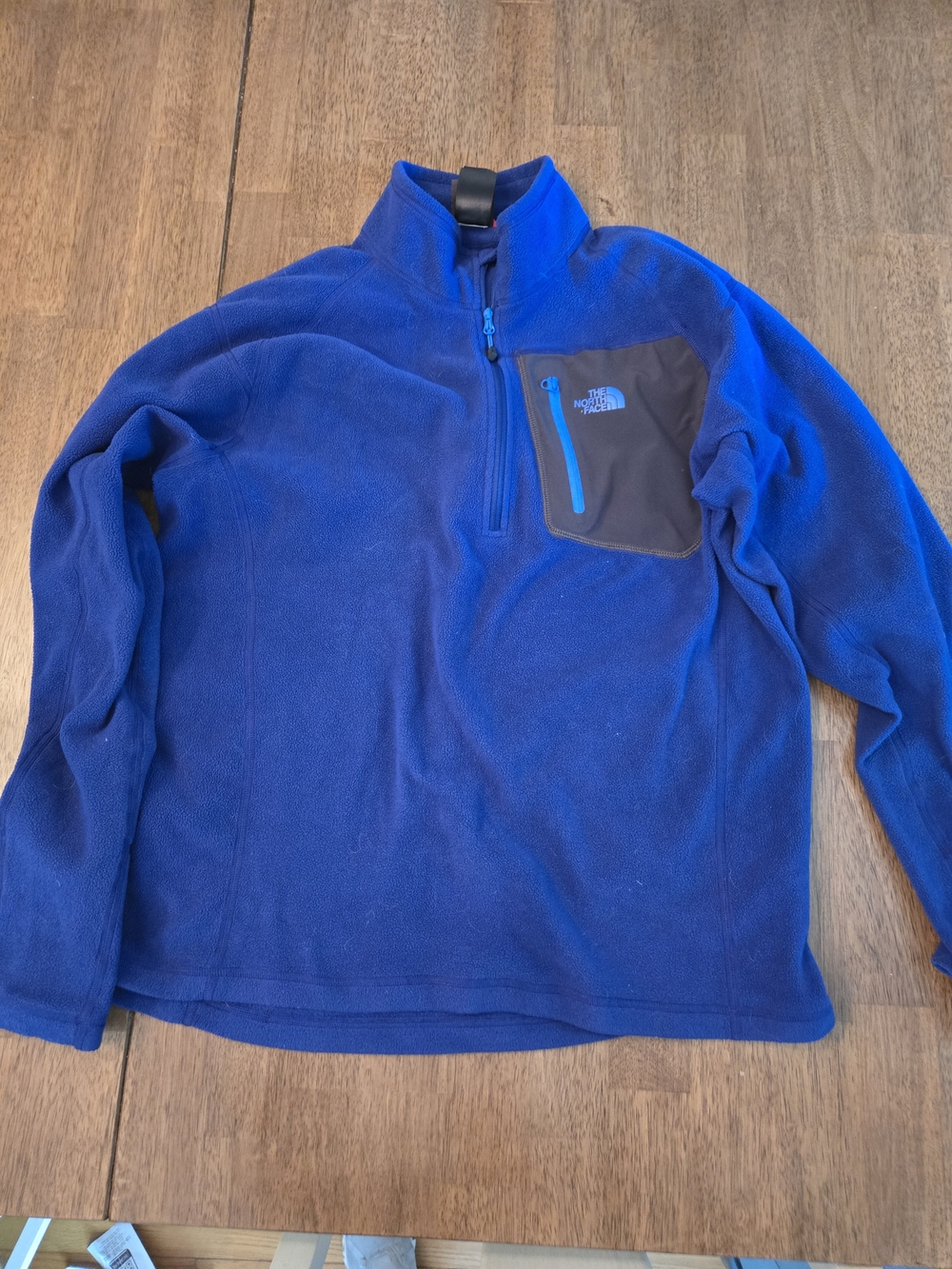 The North Face Men's Blue Fleece Pullover Jacket